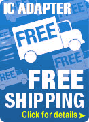 For limited time, ePBoard is offering free shipping of purchasing IC adapters! Click for details.